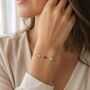 Personalised Create Your Own Baguette Cut Birthstones Bracelet, thumbnail 7 of 9