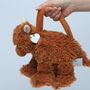 Highland Brown Cow Scarf And Bag + Personalised Heart, thumbnail 4 of 6