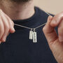 Men's Personalised Double Tag Necklace, thumbnail 3 of 9