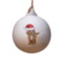 Cavapoo Red And White Ceramic Bauble, thumbnail 2 of 2