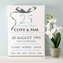 Personalised Silver Wedding Anniversary Typography, thumbnail 4 of 9
