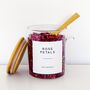 Glass Storage Jar With Personalised Label And Bamboo Spoon, thumbnail 4 of 9