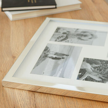 Classic Four Aperture Square Silver Plated Photo Frame, 3 of 4