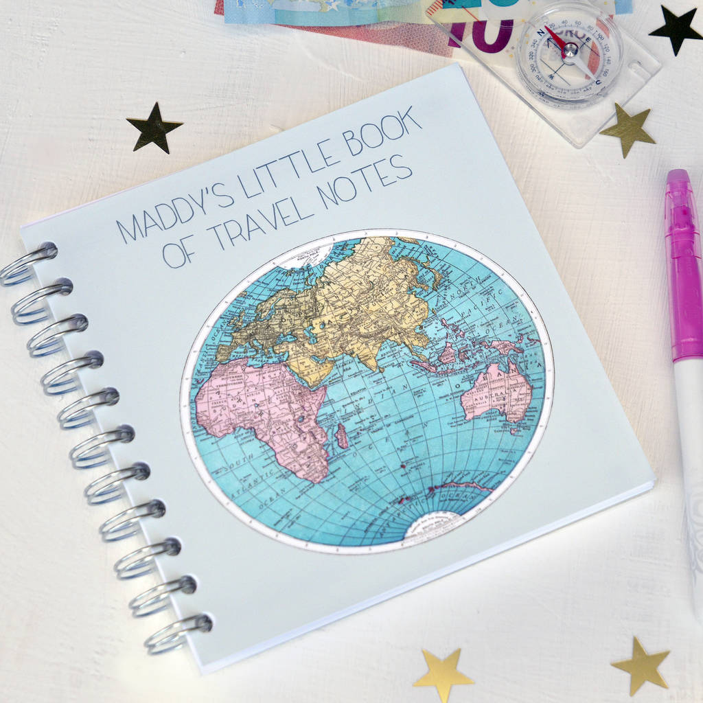Personalised Little Book Of Travel Notes, 1 of 3