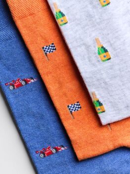 The Grand Prix Giftbox – Luxury Motor Racing Themed Socks, 2 of 6