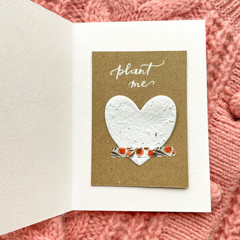 Personalised Plantable Paper Love Card, 5 of 8