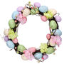 Easter Wreath With Pastel Eggs And Flowers, thumbnail 1 of 1