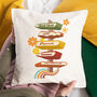 Retro Sixties Signpost Personalised Cushion, thumbnail 1 of 3