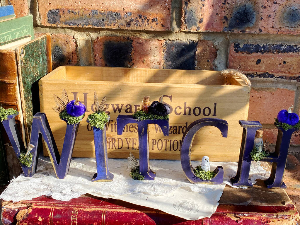 Magical 'Witch' Halloween Decorative Letters
