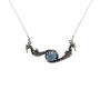 Seahorse Blue Topaz Necklace – Gold/Silver, thumbnail 5 of 7