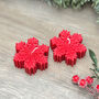 Red Christmas Snowflake Candle Decoration Gift, thumbnail 4 of 6