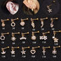 Stackable Gold Plated Screw Back Stud Earring With White Crystal, thumbnail 1 of 6