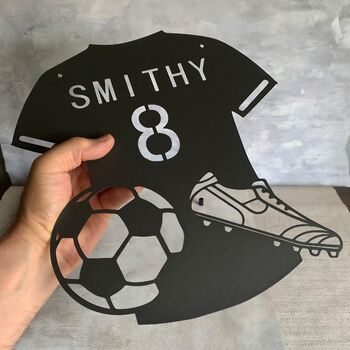 Personalised Metal Football 3D Gift, 2 of 7