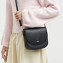 Beth Saddle Crossbody In Black, thumbnail 1 of 9