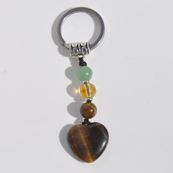 Good Luck Crystal Gemstone Key Ring Gift, 2 of 5