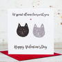 Happy Valentine's Day Cat Card, thumbnail 1 of 2