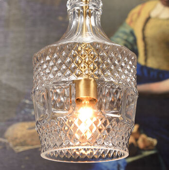 Textured Glass Pendant Light, 3 of 4