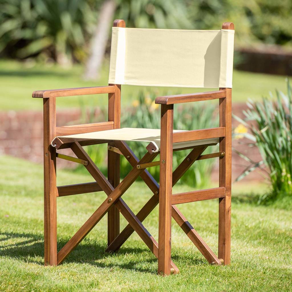 Super Sturdy Directors Chair In Warm Beige By Plant ...
 Theatre Director Chair
