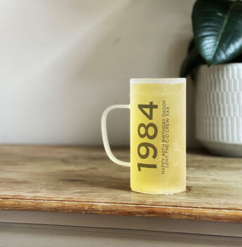Personalised Birth Year Beer Glass, 2 of 5