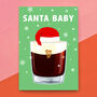Funny Baby Guinness Christmas Card, thumbnail 1 of 3
