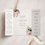 Pink Peony Gatefold Wedding Invitations, thumbnail 1 of 5