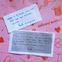 Something Blue Wedding Dress Patch With Handwritten Message, thumbnail 2 of 7