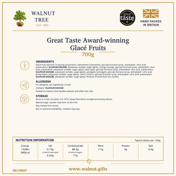 Award Winning Deluxe Glacé Fruit Gift Box – 700g, 5 of 8