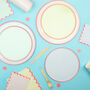 Pastel And Neon Edge Party Plates, thumbnail 2 of 3