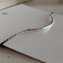 Sterling Silver Bar And Silk Bracelet, thumbnail 2 of 8