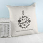 Personalised Bauble Cushion Cover, thumbnail 1 of 5
