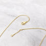 18ct Gold Plated Infinity Moostone Necklace, thumbnail 3 of 6