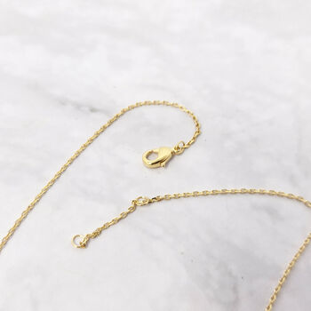 18ct Gold Plated Infinity Moostone Necklace, 3 of 6