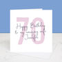 Wife 70th Birthday Card, thumbnail 1 of 5