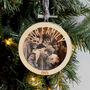 Personalised Family Photo Wooden Christmas Decoration, thumbnail 4 of 6