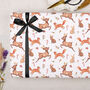 Three Sheets Of White Christmas Woodland Wrapping Paper, thumbnail 2 of 2