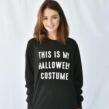'Halloween Costume' Halloween Unisex Sweatshirt Jumper, 3 of 9