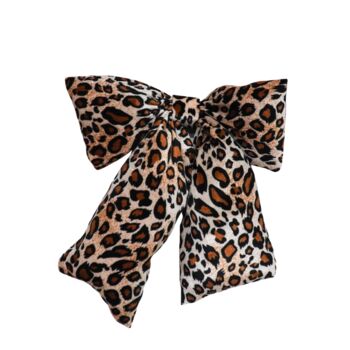 Leopard Print Puffed Christmas Bow, 3 of 3