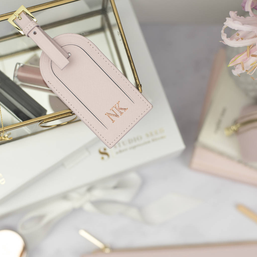 Personalised Leather Travel Accessories Set By Magic + Monroe