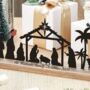 Personalised Nativity Scene With Wooden Base, thumbnail 1 of 4