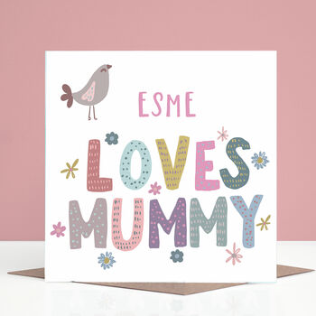 Personalised Mummy Mother's Day Card From Girls Or Boys, 2 of 3