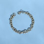 Chunky Stainless Steel Oval Link Chain Bracelet, thumbnail 3 of 4