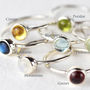 Vibrant Sterling Silver Gemstone Stacking Ring, thumbnail 2 of 11