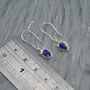 Lapis Lazuli Earrings: December Birthstone Jewelry, thumbnail 4 of 6