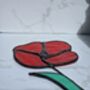 Red Poppy Everlasting Stained Glass Flowers, thumbnail 4 of 7