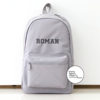 Personalised Name And Design Unisex Mini Backpack, 5 of 12