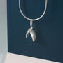 Silver Seed Pod Handmade Necklace Choice Of Chains, thumbnail 3 of 4