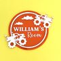 Monster Truck Personalised Kids Door Sign, thumbnail 2 of 5