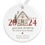 Personalised New Home Ceramic Christmas Tree Ornament, thumbnail 2 of 4