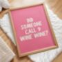 Funny Wine Wall Art Print Happy Hour Wine Bar Cart Kitchen Disco, thumbnail 8 of 9