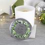 New Home Wreath Scented Christmas Candle With Lid, thumbnail 6 of 7